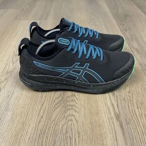 ASICS Gel-Kayano 31 Shoes Mens Size 12.5 Black Blue Stability Running 1011B949
